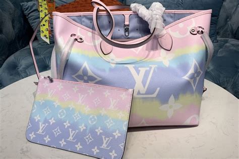 louis vuitton bag white and pink